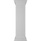 Ekena Millwork 12"W x 48"H Plain Newel Post, Peaked Capital & Base Trim (Installation kit included) NWL12X48PLP0B0 - alternate 3